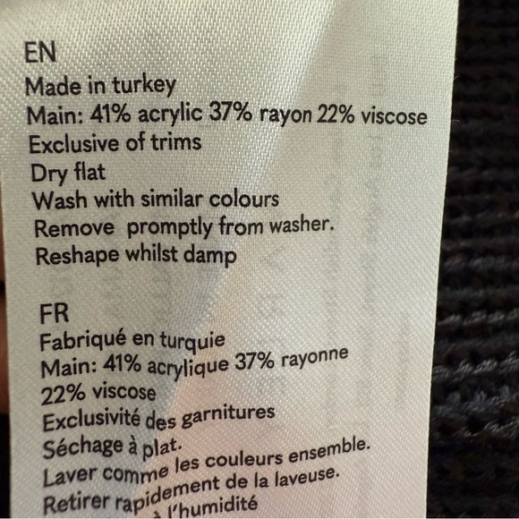 VARLEY Panama Knit Sweater Black & White Size: XS - Picture 6 of 6